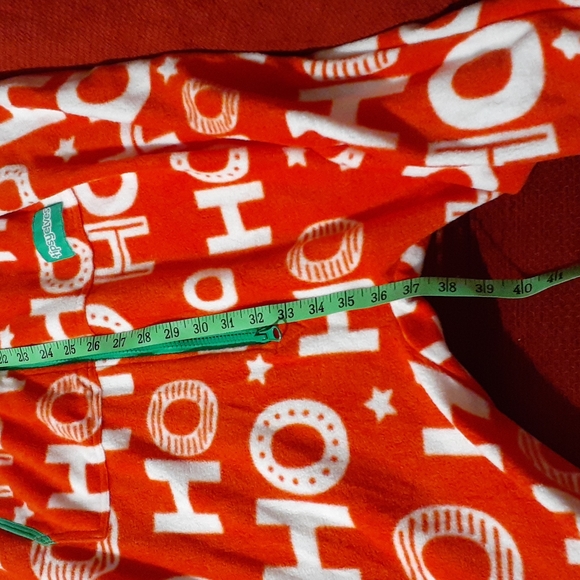 CHRISTMAS New TipsyElves Unisex One-Piece Hooded Fleece HoHo Jumpsuit Red XXL - Picture 10 of 11